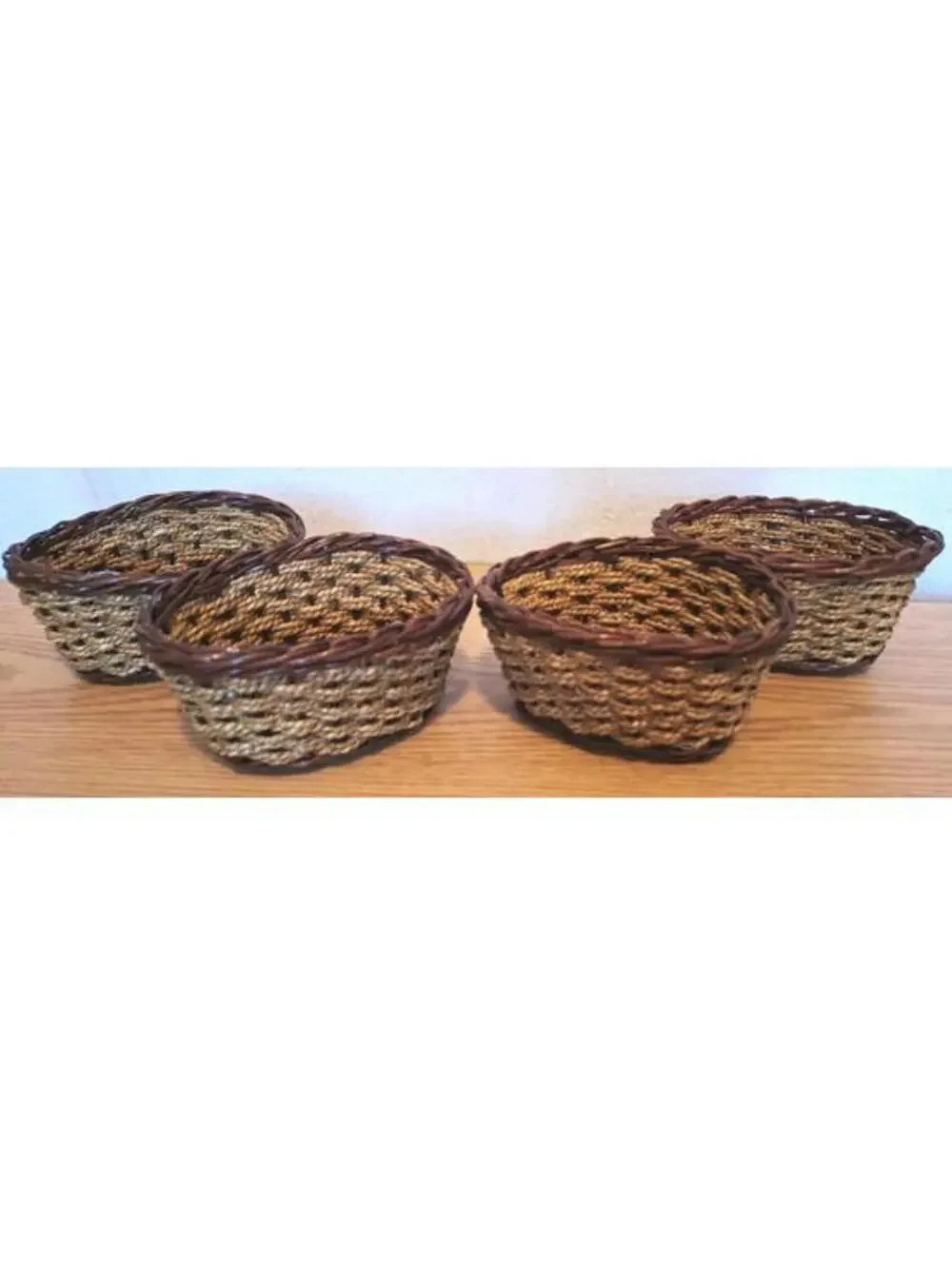Handwoven Seagrass Baskets 6.5